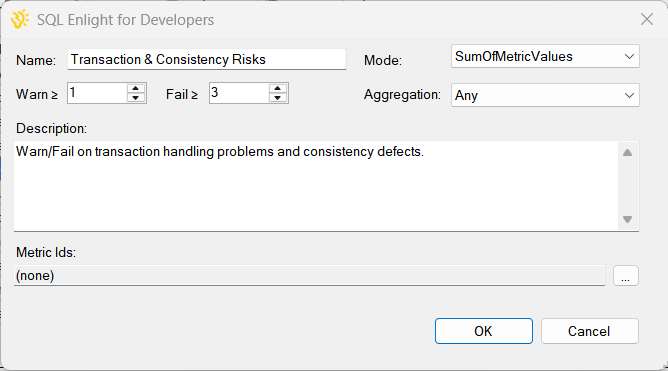 Policy editor dialog.