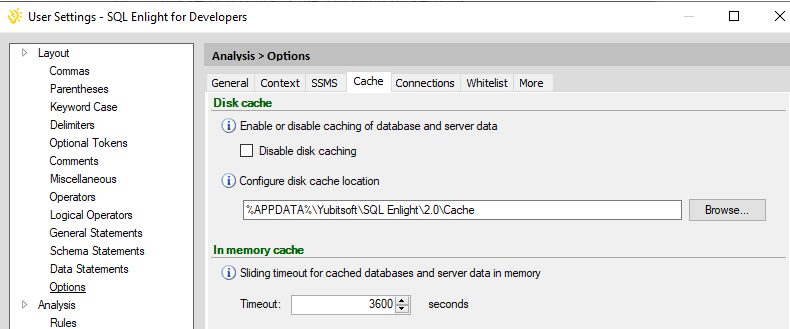 settings-analysis-cache