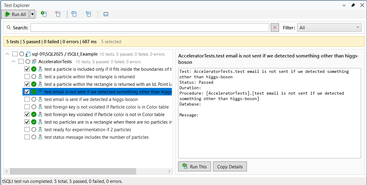 Test Explorer